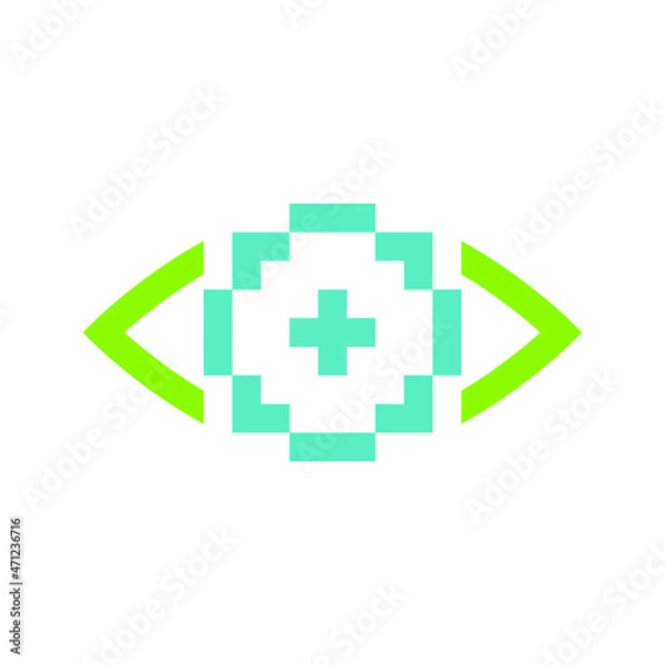 Fototapeta Pixel Eye Logo