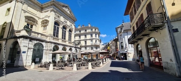 Fototapeta Theatre Charles-Dullin in the city center of Chambery, France