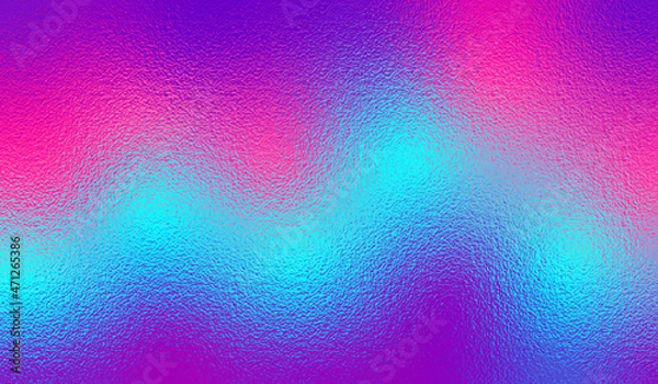 Obraz Multicolored background. Social media style. Colored waves gradient. Network concept. Modern color texture. Neon wavy colors for video, audio wallpaper. Multicolor abstract metallic backdrop. Vector