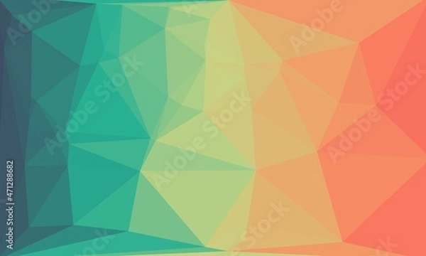 Fototapeta vibrant abstract colorful polygonal background