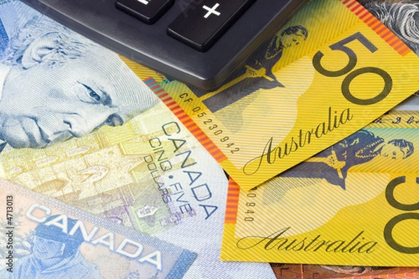 Obraz Australia and Canadian currency pair used in forex trading