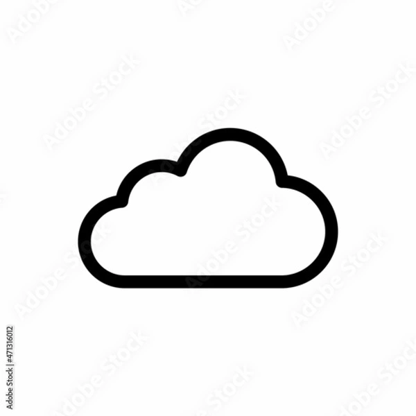 Obraz cloud drive vector icon