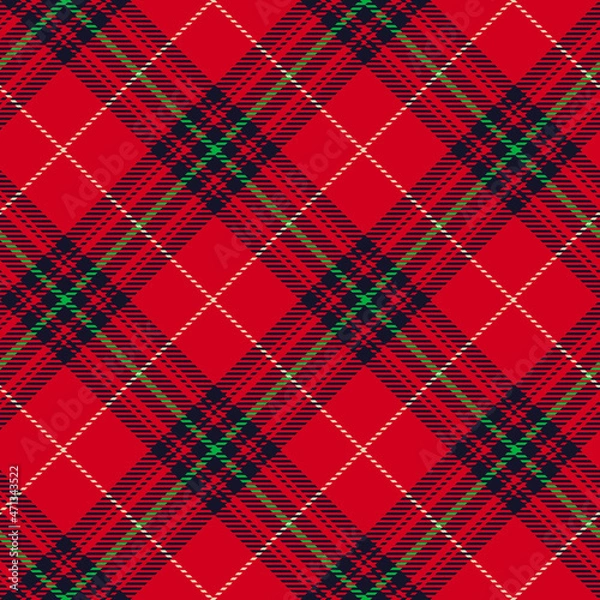 Obraz Christmas red plaid