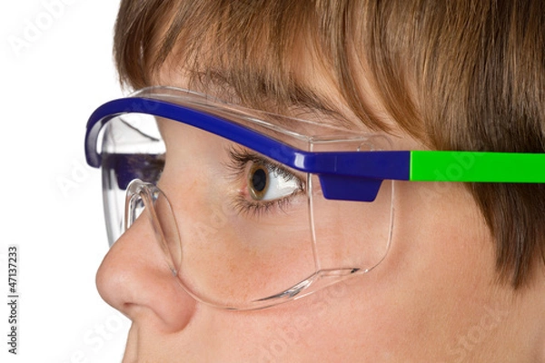 Obraz Jugendlicher mit Schutzbrille - Arbeitsschutz