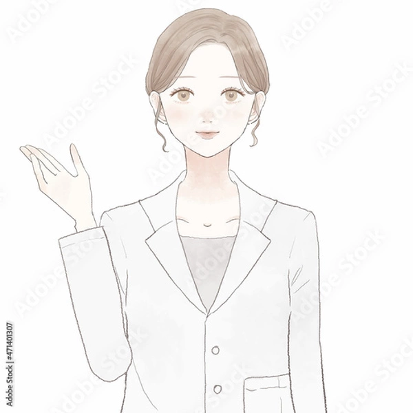 Obraz 案内している女性医師