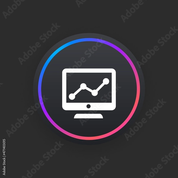 Fototapeta Data Analyzing -  UI Icon