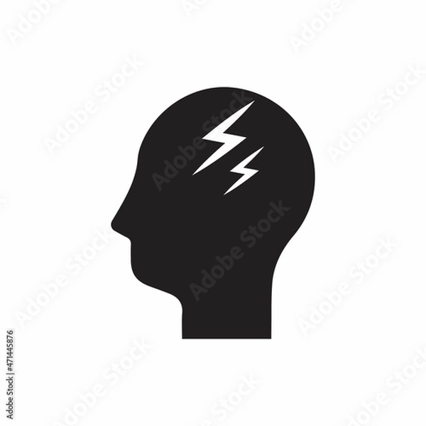 Fototapeta Manage stress icon symbol. Isolated of icon sign concept. Icon, management, talent, frustrated, ache, brain, brainstorm, business, businessman