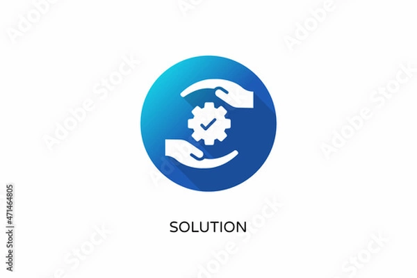 Fototapeta Solution icon in vector. Logotype
