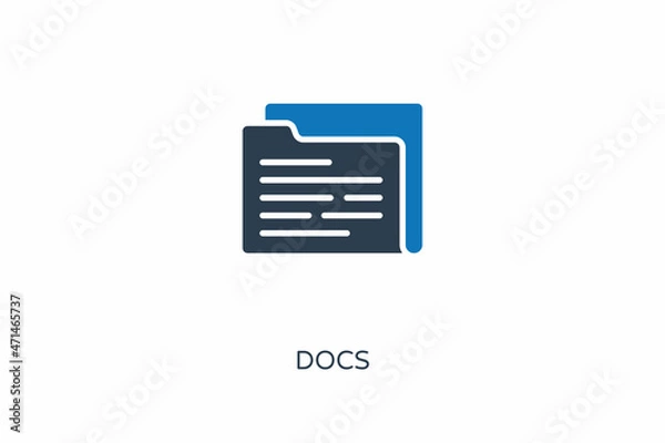 Fototapeta Docs icon in vector. Logotype