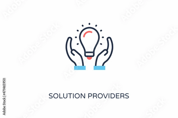 Obraz Solution Providers icon in vector. Logotype