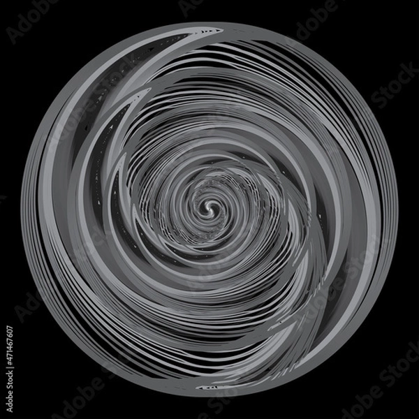 Fototapeta 3D Spiral Design Element. Background abstract image