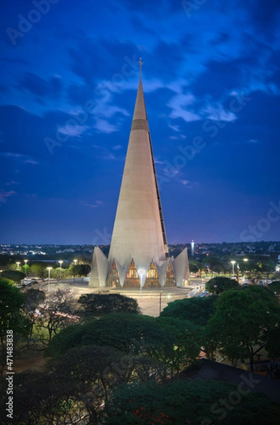 Fototapeta Maringa Cathedral & Bluehour