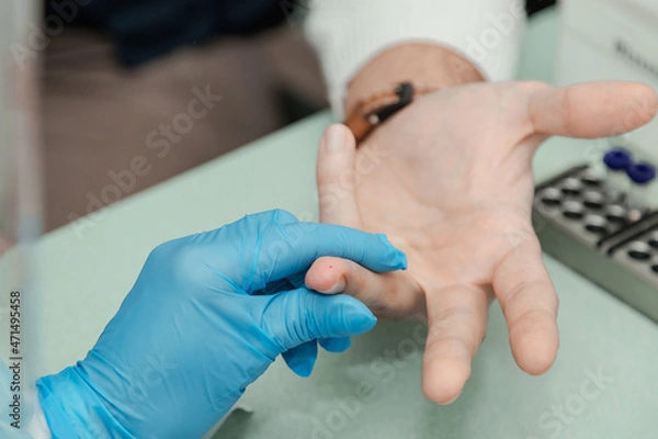 Obraz doctor checking pressure