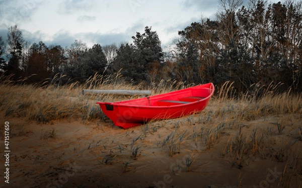 Obraz Canoe on the lake.