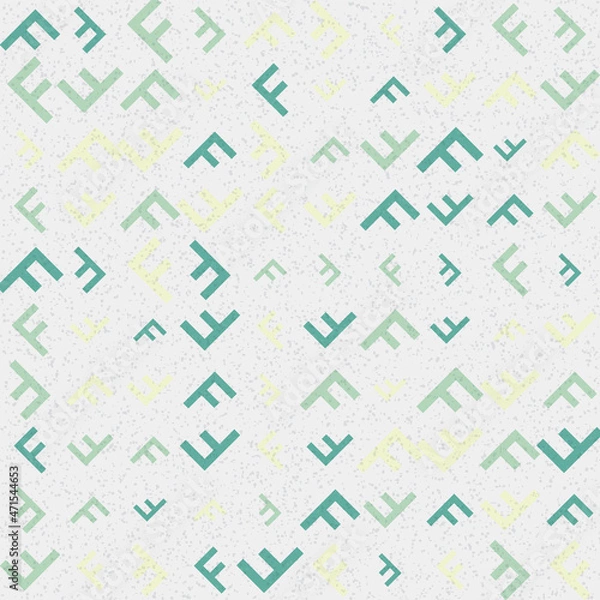 Fototapeta Abstract Geometric Pattern generative computational art illustration