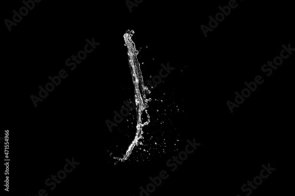 Obraz water splash isolated.