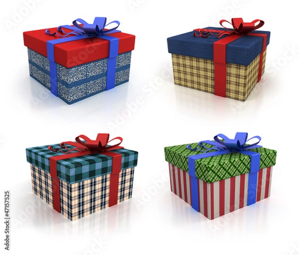 Obraz Colored box with gifts