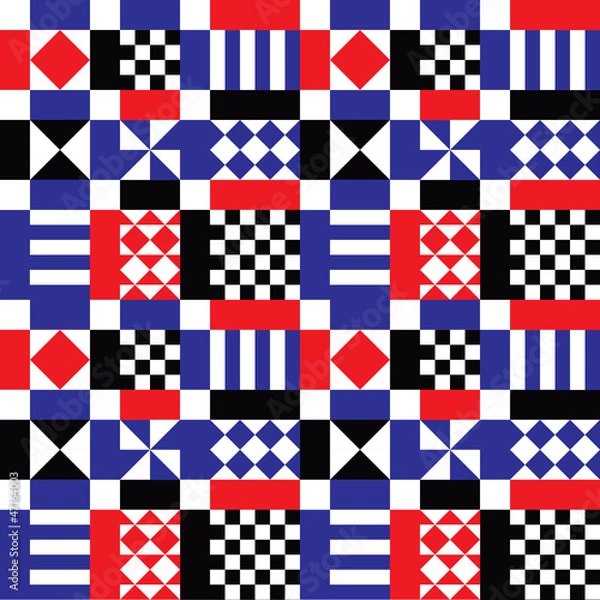 Obraz Retro Geometric Shapes Background