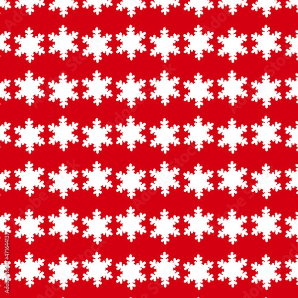 Fototapeta Christmas seamless pattern with snowflakes.Design template for wallpaper,fabric,wrapping,textile
