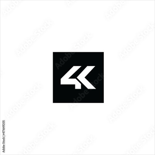 Fototapeta initials 4k logo vector template