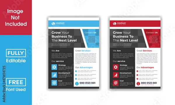 Fototapeta Modern And Creative brochure design, cover layout, annual report, poster, corporate flyer A4 size Template Design.