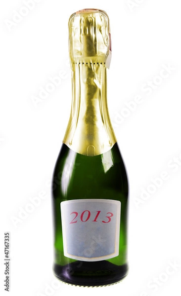 Obraz Champagne isolated on white background