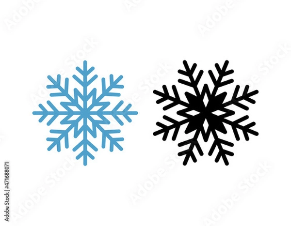 Obraz snowflake vector icon