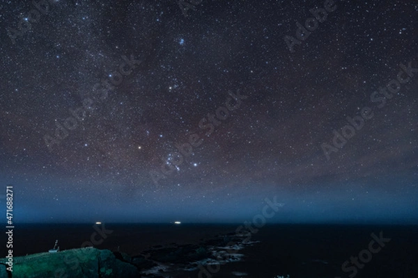 Obraz 北海道襟裳岬の星空