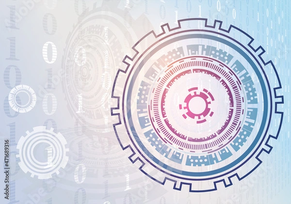 Obraz Abstract technology background. Vector illustration design.