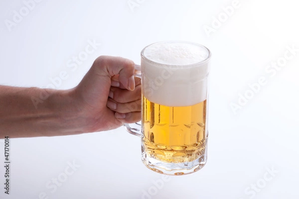Fototapeta beer poured into a jug