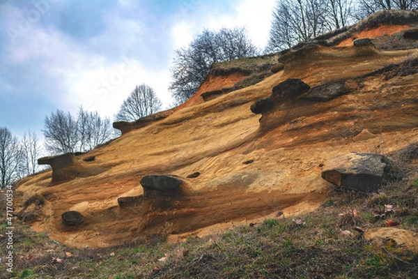 Obraz wind mountain. unusual natural phenomena