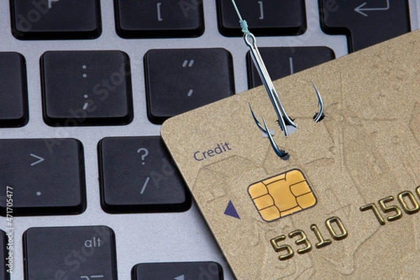 Obraz Phishing credit card