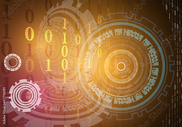 Obraz Abstract technology background. Vector illustration design.