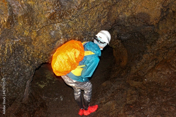 Obraz cave exploring