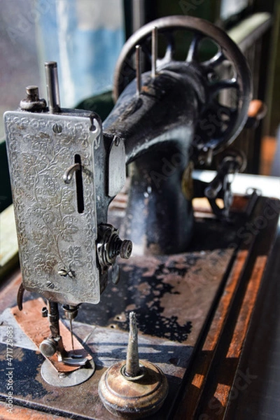 Obraz sewing machine in a factory