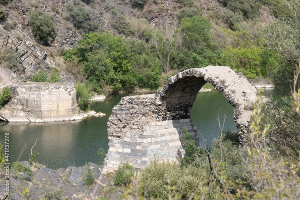 Fototapeta bridge over the river
