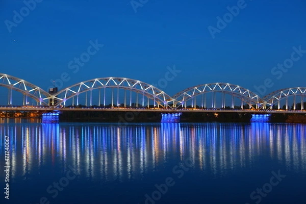 Obraz Dzelzceja tilts in Riga