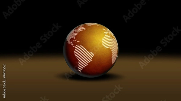 Fototapeta world globe