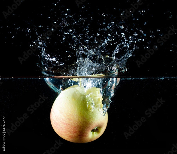Obraz Apple water splash