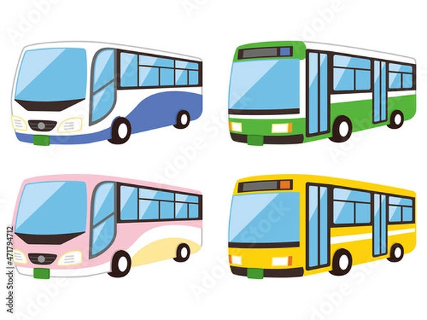 Obraz はたらくくるま　観光バス　路線バス　長距離バス