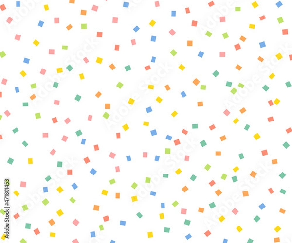 Obraz 紙吹雪の背景イラスト　紙ふぶき　カラフル　飾り　装飾　パーティー　イベント　お祝い