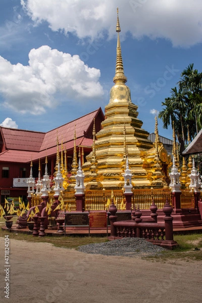 Obraz Within Wat Pan-Tao is a Buddhist temple in Chiang Mai province northern of Thailand.