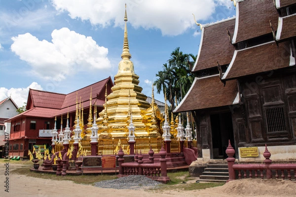 Obraz Within Wat Pan-Tao is a Buddhist temple in Chiang Mai province northern of Thailand.