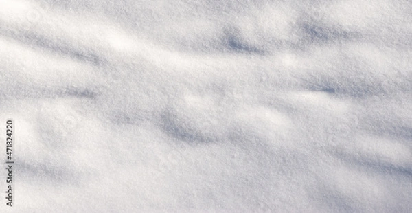 Fototapeta White seamless snow texture background. 