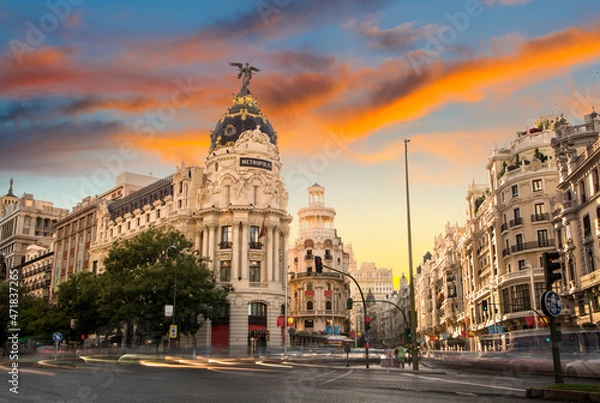 Obraz Madrid al atardecer