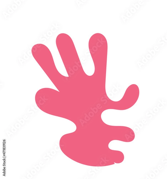 Fototapeta Matisse Inspired Abstract Shape