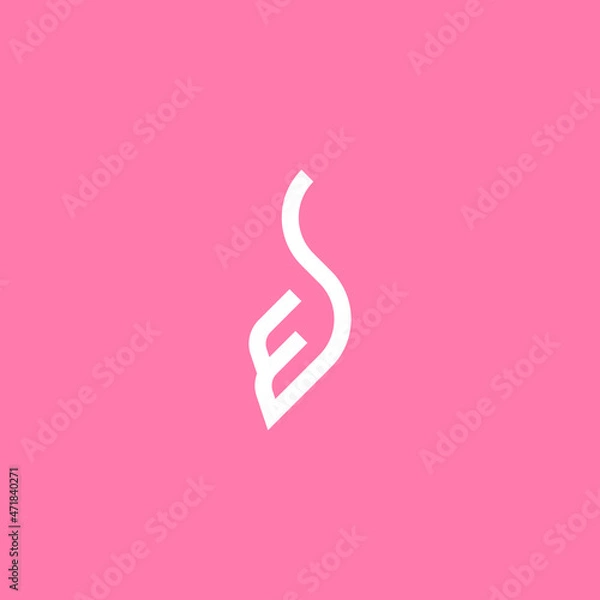 Obraz Simple Flamingo Logo