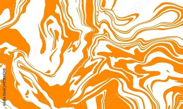 Fototapeta Abstract background orange tone illustration. Marble pattern, swirls. blank backdrops.