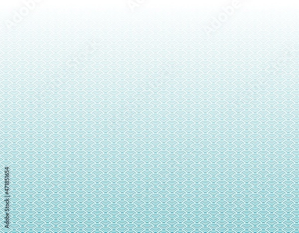 Fototapeta 青海波模様　和風グラデーション背景素材