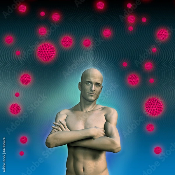 Obraz man with strong resistence